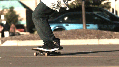 skateboarding trick nollie
