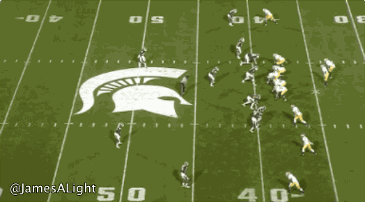 football michigan blitzing