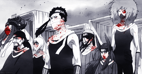 naruto black and white