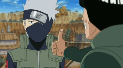 naruto guy kakashi