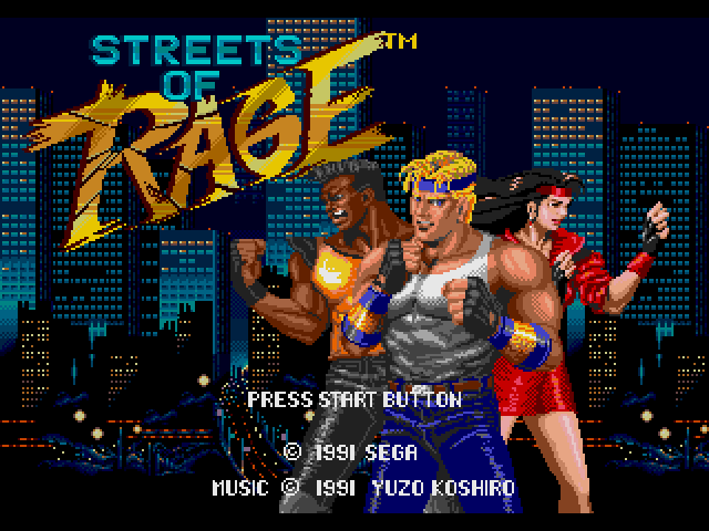 video games sega streets of rage