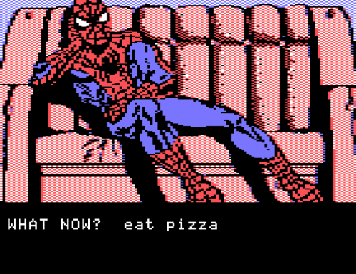 video games pizza spider man