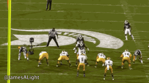 football michigan blitzing