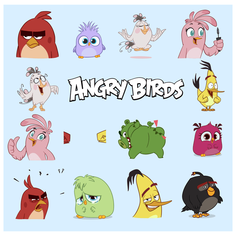 angrybirds stickers angry birds imessage