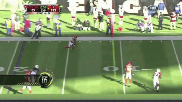 football flip touchdown