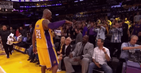 nba high five kobe bryant shaq