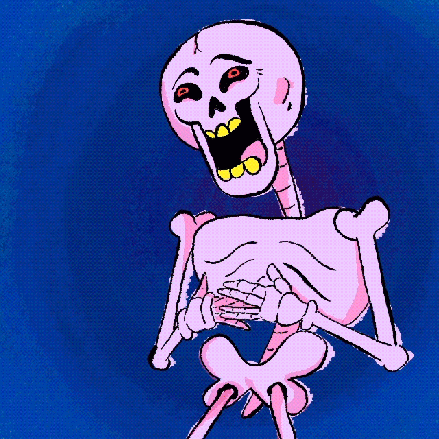 studiosoriginals skeleton puns gif