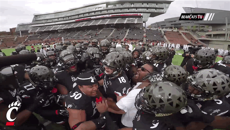 gobearcatsfb haka cincinnati bearcats football