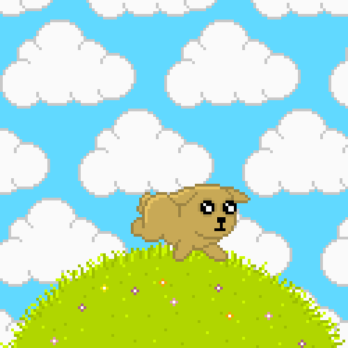 puppy pixel art lulinternet
