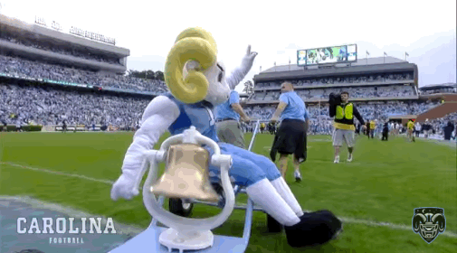 goheels victory uncfb rameses