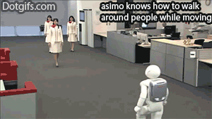 walking robot avoiding