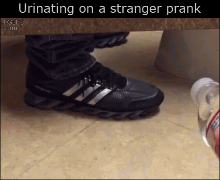 prank bottle pee