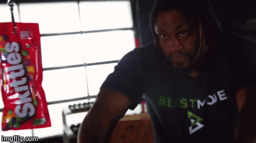 football shape skittles