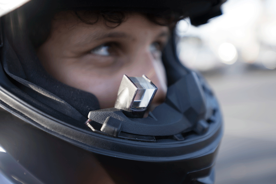 motorcycle helmet hud