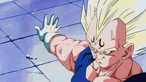 dbz vegeta super saiyan