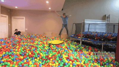 prank crazy plastic ball