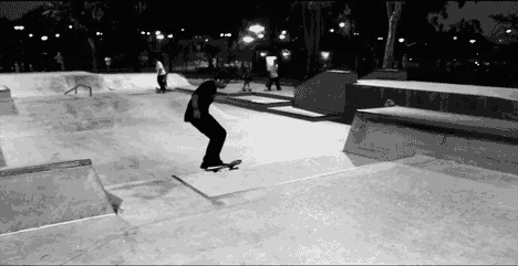 black and white fun skate