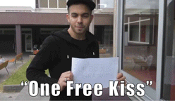 kiss ouch prank