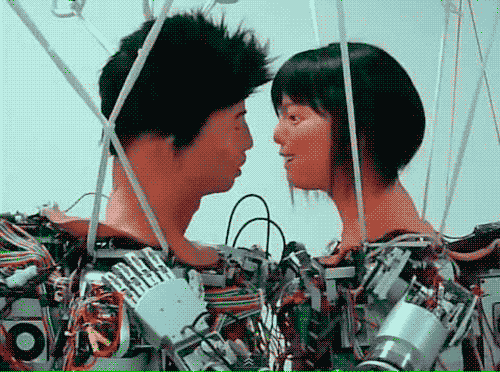 kissing robots