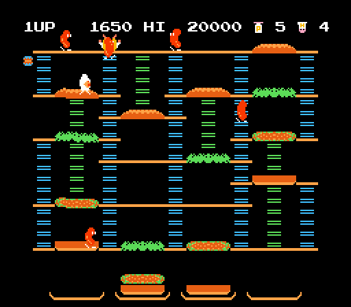 80s famicom burger time
