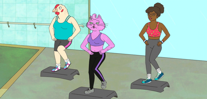 bojackhorseman bojack horseman exercising princess carolyn