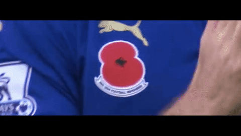 lcfc poppy november 11 british legion