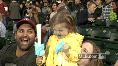 mlb baseball seattle mariners cotton candy girl