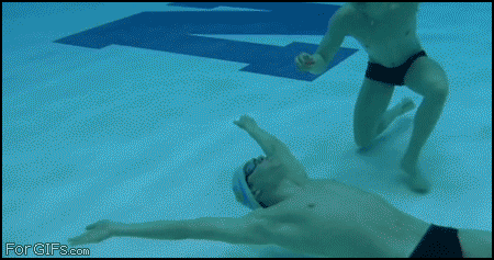 cool trick underwater