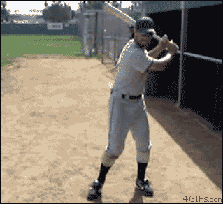 baseball spinning