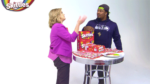 football rainbow candy