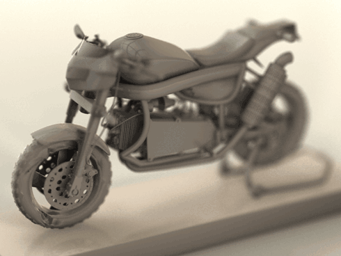 c4d motorcycle