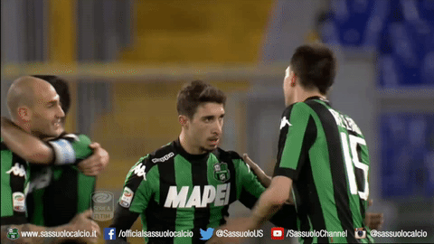 sassuolocalcio finale esultanza squadra