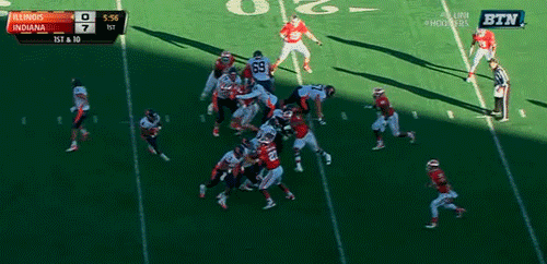 animated football illini