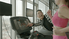 prank psy treadmill