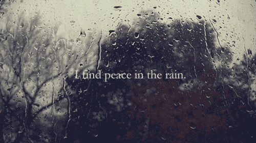 peace rain rainy