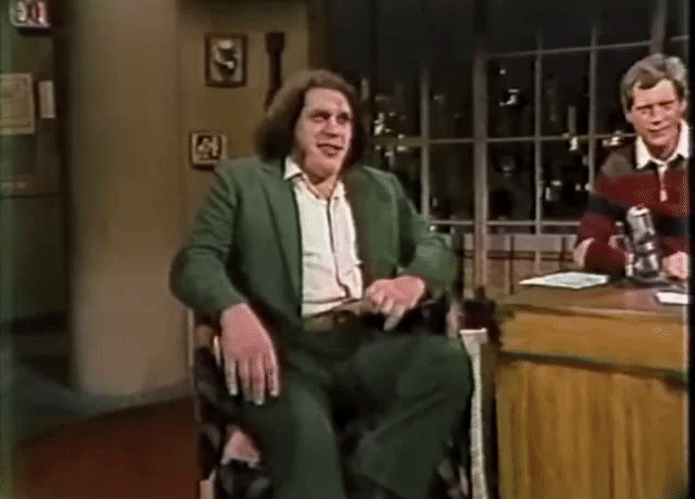 andre the giant late night with david letterman gentle