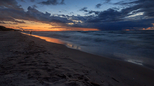 beach clouds