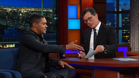 colbertlateshow stephen colbert trevor noah late show