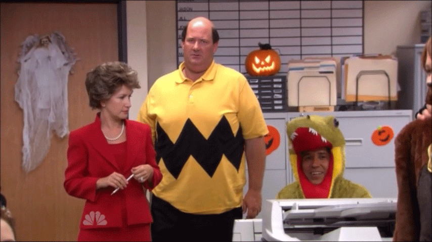 reaction halloween the office