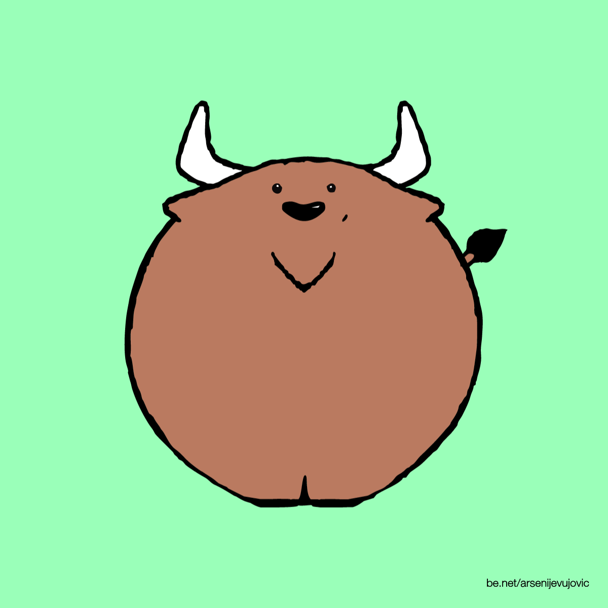 animation illustration buffalo