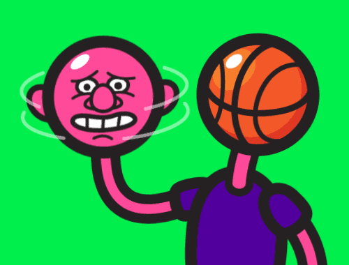 basketball head spin