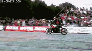 cool motorcycle stunt