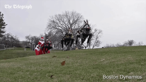 telegraph christmas reindeer robot