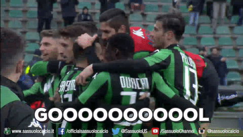 sassuolocalcio goal esultanza squadra