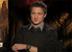 reaction wink jeremy renner