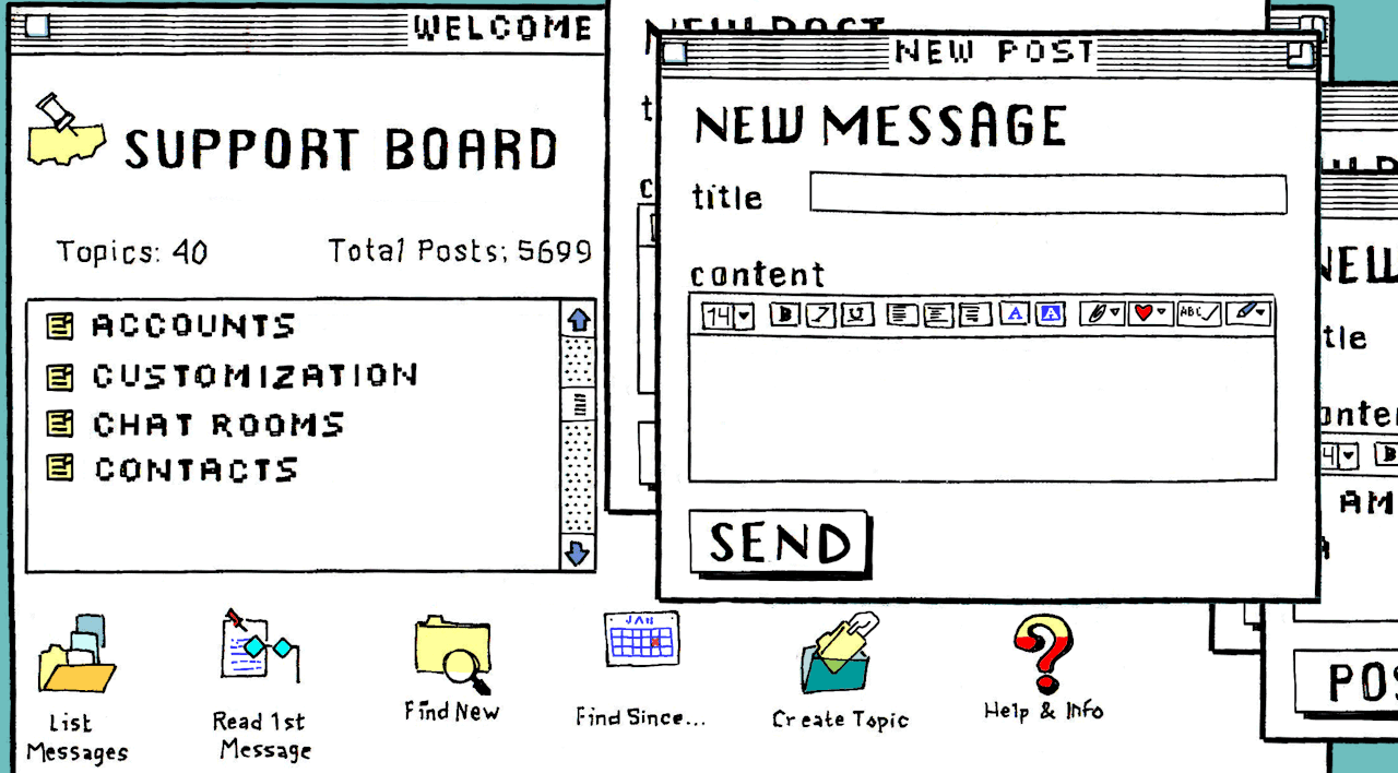 art 90s illustration