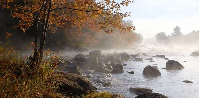 morning autumn adirondacks