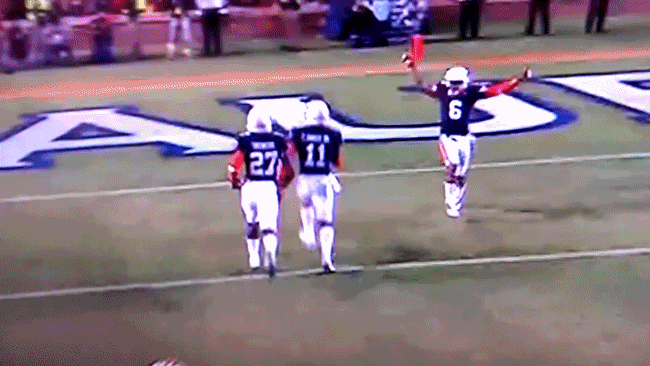 football touchdown sec