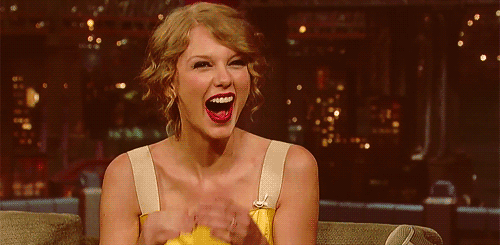 taylor swift laughing