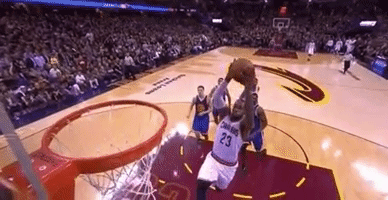 lebron james slam dunk cleveland cavaliers nba